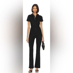 Good American Fit For Success Bootcut Jumpsuit in Black001 NWOT